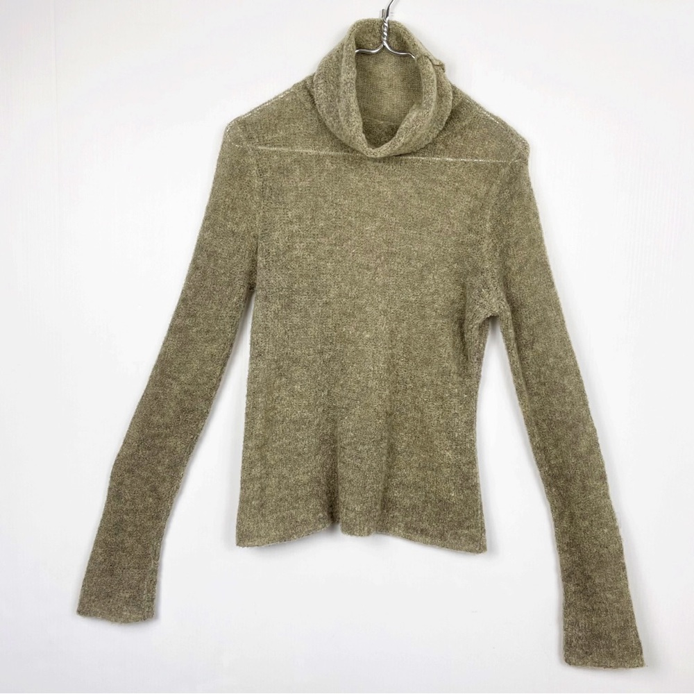 Free People Tan Cowl Neck Sweater